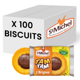 Gâteau au Chocolat St Michel Tam Tam L'Original - 100 gâteaux emballés individuellement