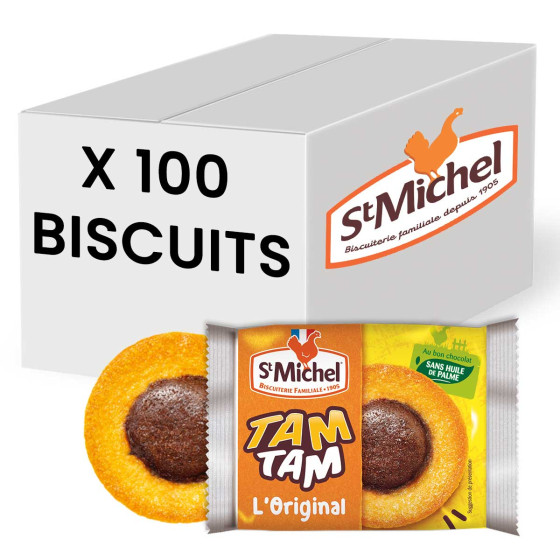 Gâteau au Chocolat St Michel Tam Tam L'Original - 100 gâteaux emballés individuellement