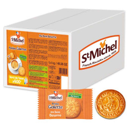 Petite Galette St Michel Pur Beurre - Carton de 400 galettes emballées individuellement