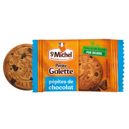 Petite Galette St Michel Pépites de Chocolat - Carton de 400 galettes emballées individuellement