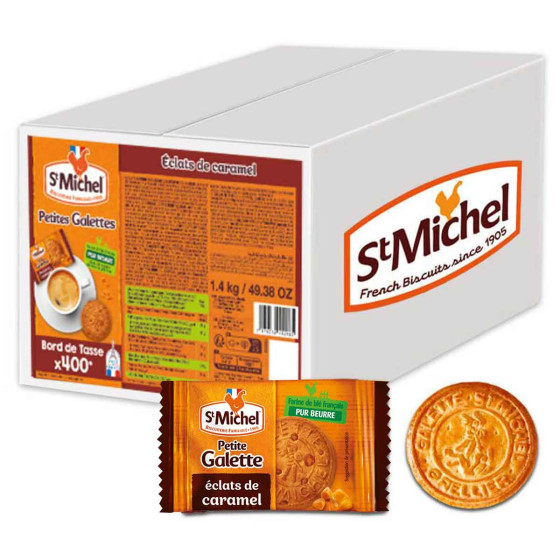Petite Galette caramel 3 5g boite de 400 sachets individuelle 1 4 Kg