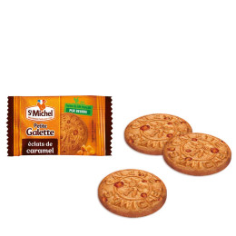 Petite Galette St Michel Caramel - Boite distributrice de 200 galettes emballées individuellement