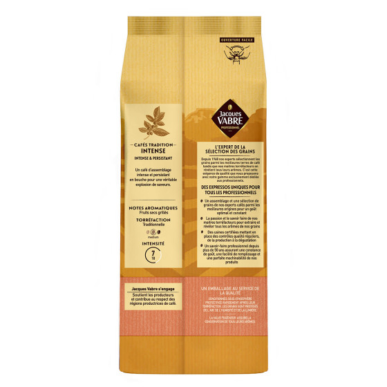 Café en Grains Jacques Vabre Intense - 1 Kg