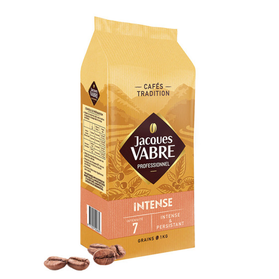 Café en Grains Jacques Vabre Intense - 1 Kg