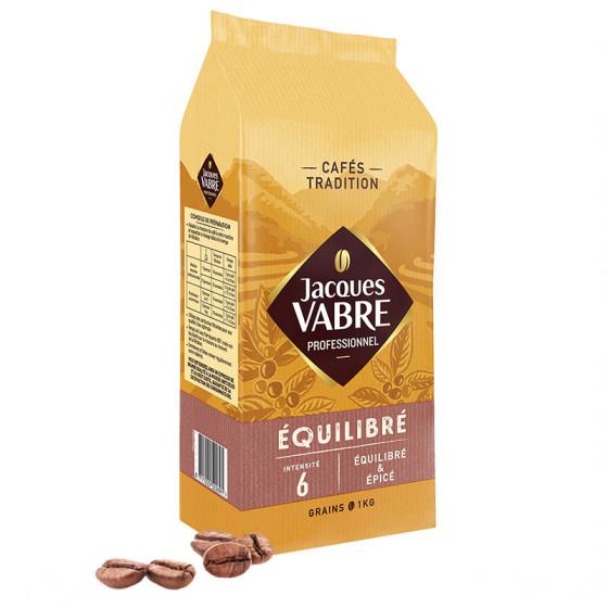Café en Grains Jacques Vabre Equilibré - 1 Kg