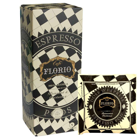 Dosette ESE Cafés Richard Florio 100% Arabica - 3 boites - 75 dosettes emballées individuellement