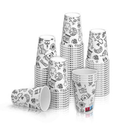 Gobelet carton 18 cl (7oz) Graffiti - 100 gobelets