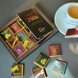 Voisin Assortiment de 36 napolitains de chocolat noir issus de 6 grandes origines - 180 gr