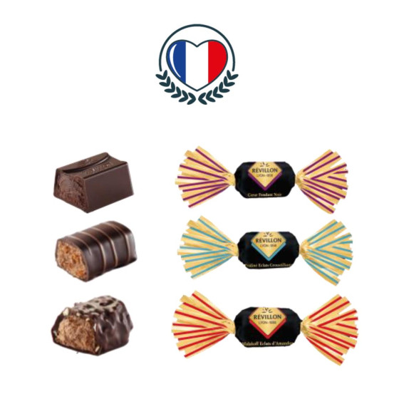 385 Papillotes au Chocolat noir - Révillon - 4,3 Kg