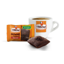 Mini Brownies St Michel au Chocolat - 350 mini brownies emballés individuellement