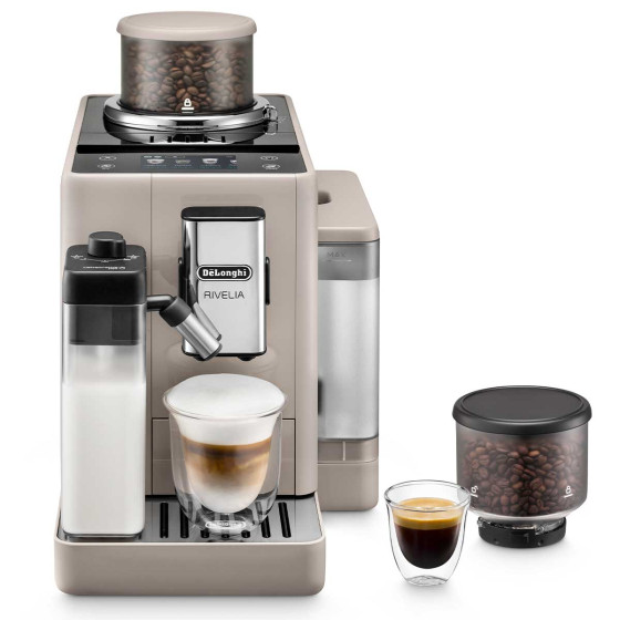 Machine à café en grains Delonghi Rivelia Latte FEB 4455.BG Beige Sable + 94€ de CADEAUX EXCLUSIFS