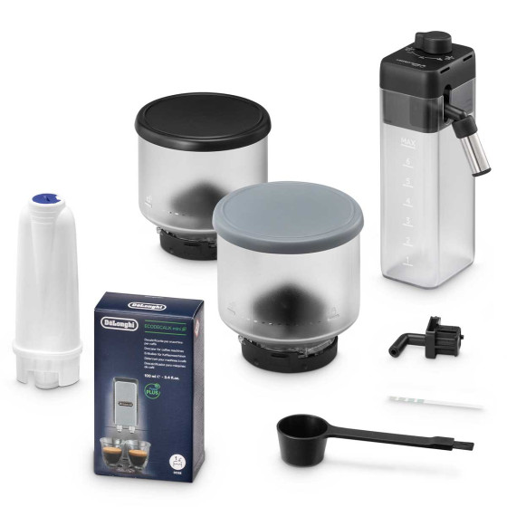 Machine à café en grains Delonghi Rivelia Latte FEB 4455.G Gris Galet + 94€ de CADEAUX EXCLUSIFS
