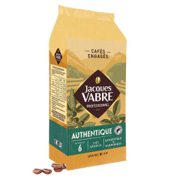 Café en Grains Jacques Vabre Authentique 100% Arabica - 1 Kg