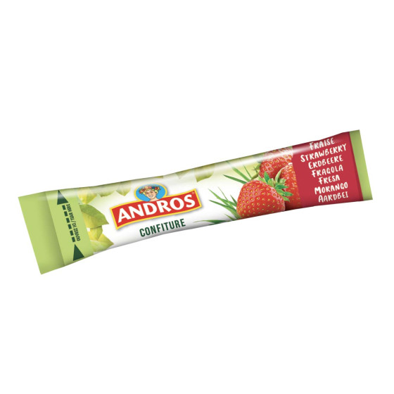 Confiture Andros de Fraise 20 gr - Carton de 100 sticks
