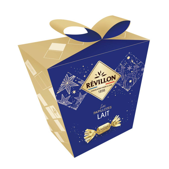 Pochette cadeaux de papillotes Révillon Chocolat au lait - 300 gr
