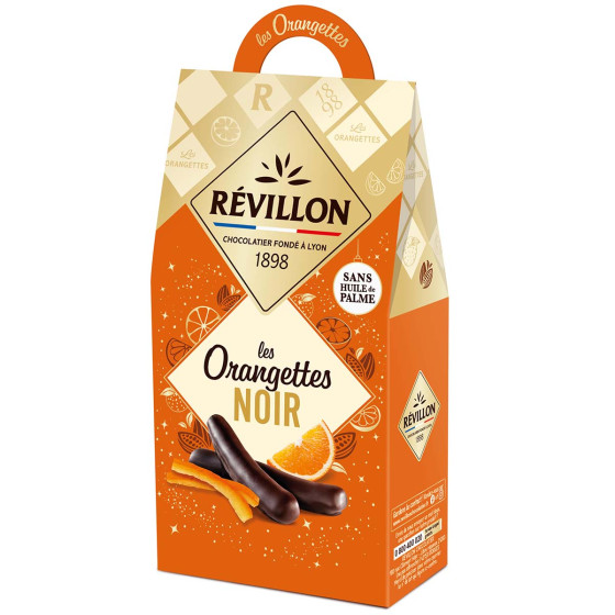 Les orangettes enrobées de chocolat noir - Révillon - 185 gr