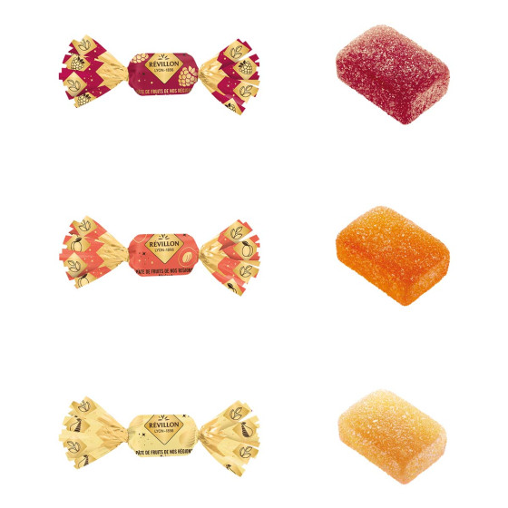 408 Papillotes Pates de fruits - Révillon - 4,6 Kg