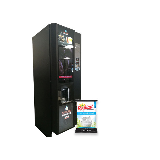 Lait en Poudre Régilait Demi-Ecrémé pour Distributeur Automatique - 20 paquets - 10 Kg