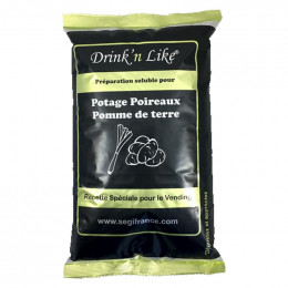 Potage Instantané Distributeur Automatique Drink'n Like Soupe Poireaux Pomme de terre - 5 paquets - 5 Kg