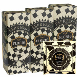 Dosette ESE Cafés Richard Florio 100% Arabica - 3 boites - 75 dosettes emballées individuellement