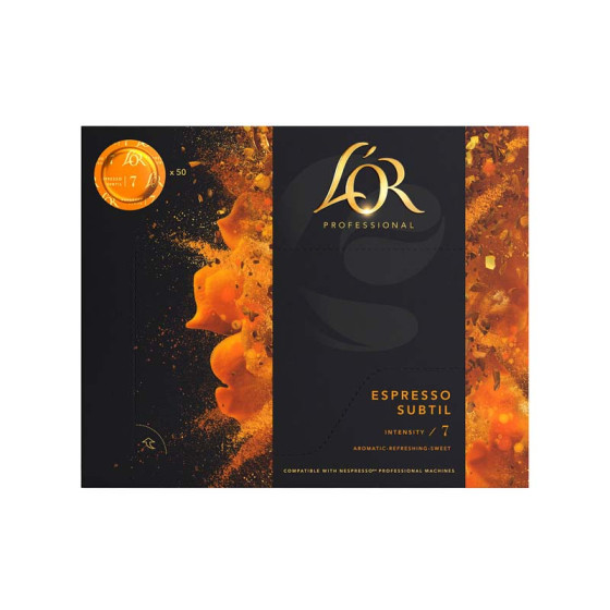 Capsule Nespresso Pro Compatible L'Or Espresso Subtil - 3 boites - 150 capsules