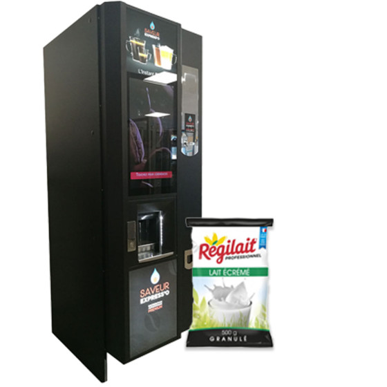 Lait en Poudre Régilait Ecrémé pour Distributeur Automatique - 20 paquets - 10 Kg