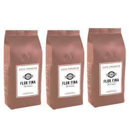 Café en Grains Cafés Richard Flor Fina - 3 paquets - 3 Kg