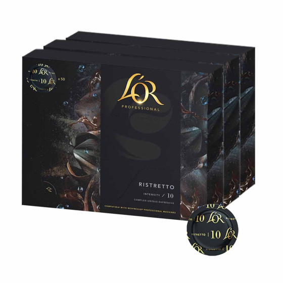 Capsule Nespresso Pro Compatible L'Or Suprême Ristretto - 3 boites - 150 capsules