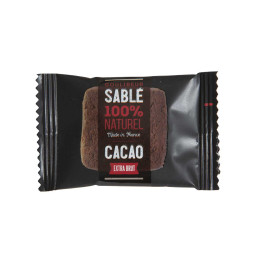 Petit Sablé Saveur Cacao Biscuit Goulibeur - Carton de 170 sablés emballés individuellement