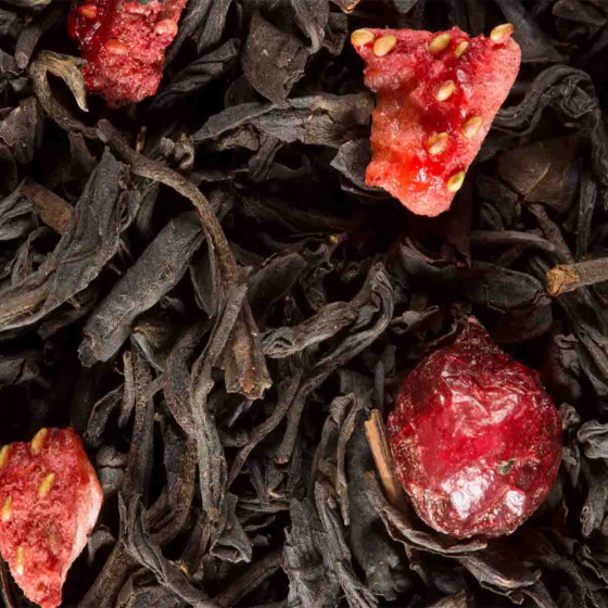 Thé Noir aromatisé Dammann Frères 4 Fruits Rouges - 4 boites - 96 sachets enveloppés