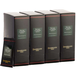 Thé Vert aromatisé Dammann Frères Green Mint - 4 boites - 94 sachets enveloppés