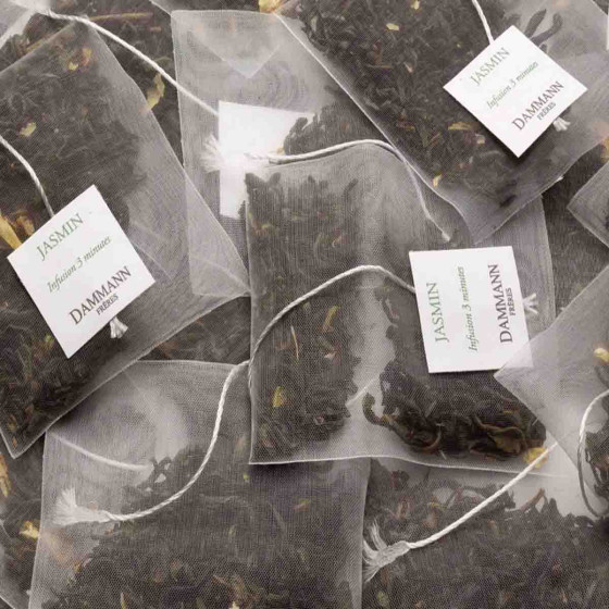 Thé Vert aromatisé Dammann Frères Jasmin - 24 sachets enveloppés
