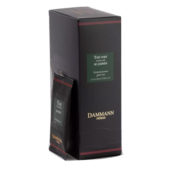 Thé Vert aromatisé Dammann Frères Jasmin - 24 sachets enveloppés