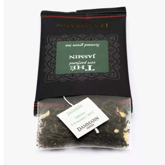 Thé Vert aromatisé Dammann Frères Jasmin - 24 sachets enveloppés