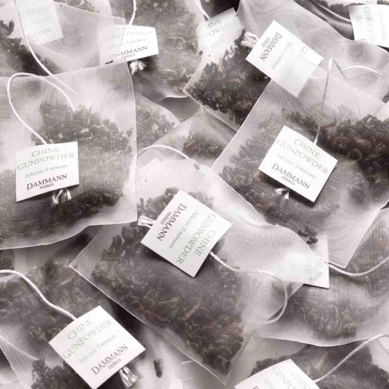 Thé Vert Dammann Frères Gunpowder - 24 sachets enveloppés