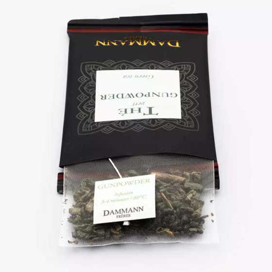 Thé Vert Dammann Frères Gunpowder - 4 boites - 96 sachets enveloppés