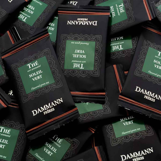Thé Vert aromatisé Dammann Frères Soleil Vert - 24 sachets enveloppés