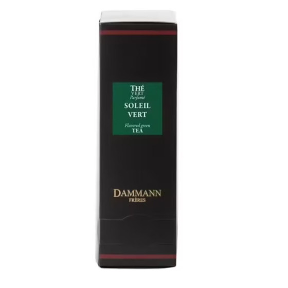 Thé Vert aromatisé Dammann Frères Soleil Vert - 4 boites - 96 sachets enveloppés