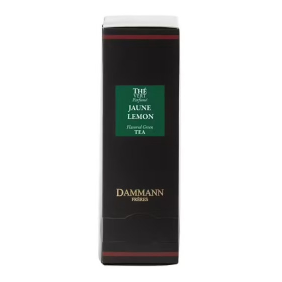 Thé Vert aromatisé Dammann Frères Jaune Lemon - 24 sachets enveloppés