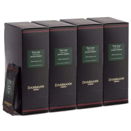 Thé Vert aromatisé Dammann Frères Jaune Lemon - 4 boites - 96 sachets enveloppés