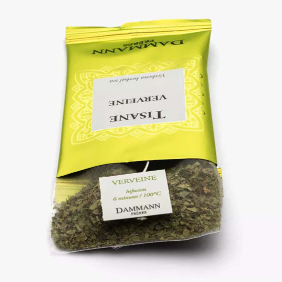 Infusion Dammann Frères Tisane Verveine - 4 boites - 96 sachets enveloppés