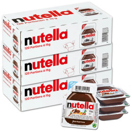 Nutella Mini portion 15 gr - 3 Cartons de 120 barquettes - 360 barquettes