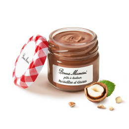 Pâte à tartiner Noisettes et Cacao Bonne Maman 25 gr - 48 mini pots en verre