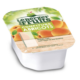 Confiture Le Berger des Fruits par Andros Abricot 20 gr - 144 barquettes