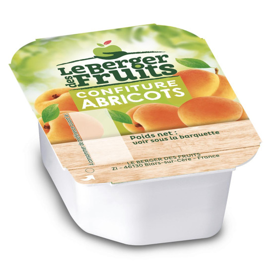 Confiture Le Berger des Fruits Abricot 20 gr - 144 barquettes