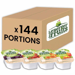 Confiture Le Berger des Fruits Assortiment 4 Parfums 20 gr - 144 barquettes
