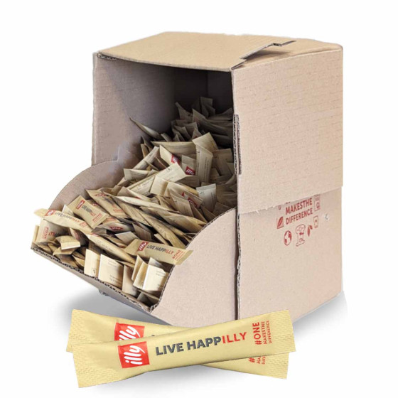 Sucre de Canne illy - Boîte Distributrice - 800 bûchettes