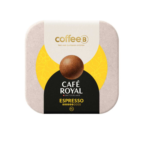 Dosette de café CoffeeB Café Royal Espresso - 10 boites - 90 boules de café