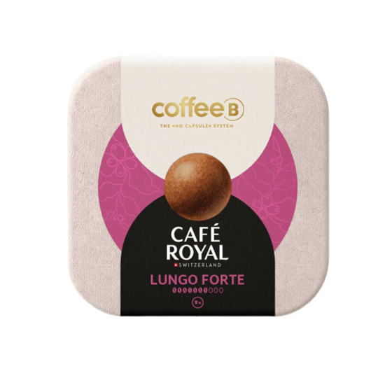 Dosette de café CoffeeB Café Royal Lungo Forte - 10 boites - 90 boules de café