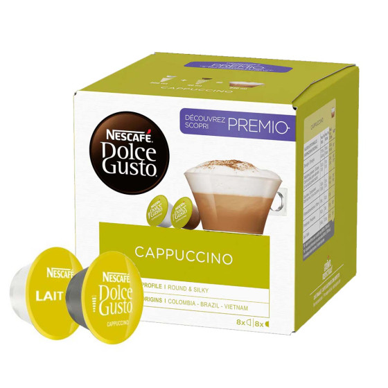 Capsules Nescafé Dolce Gusto Cappuccino - 6 boîtes - 48 boissons